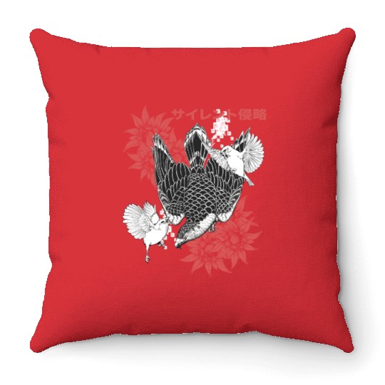 Birds Of Prey Falcon Throw Pillows