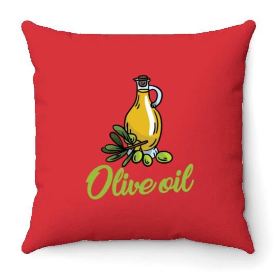 Olive Oil Throw Pillows