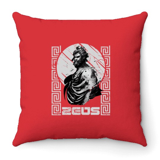 Zeus God Of Thunder Mythology Greek Gods Throw Pillows