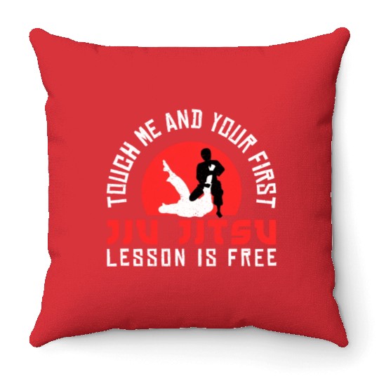 Brazilian Jiu Jitsu MMA Bjj Hugger Throw Pillows