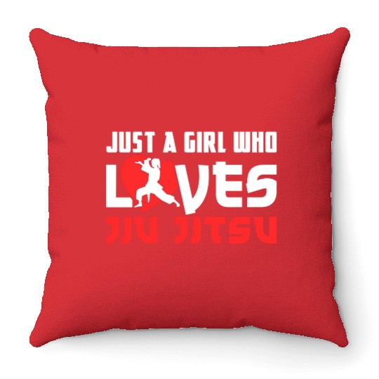 Brazilian Jiu Jitsu MMA Bjj Hugger Throw Pillows