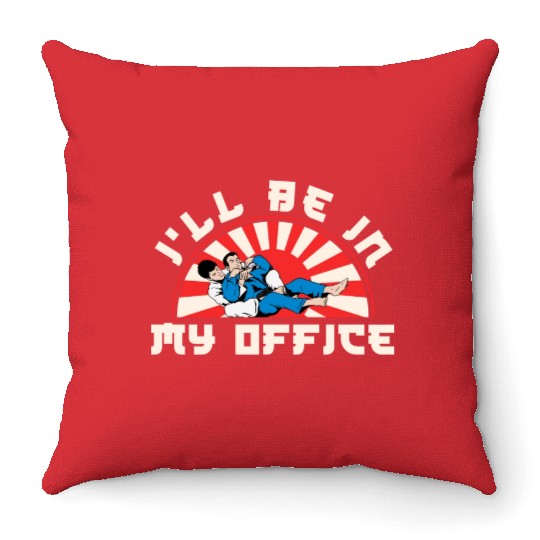 Brazilian Jiu Jitsu MMA Bjj Hugger Throw Pillows