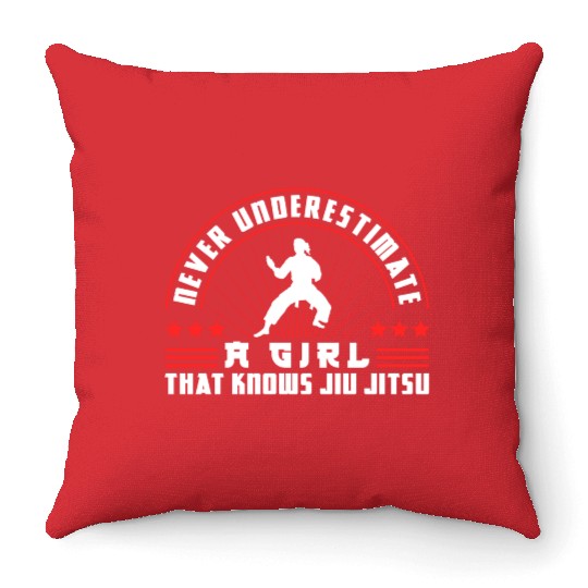 Brazilian Jiu Jitsu MMA Bjj Hugger Throw Pillows