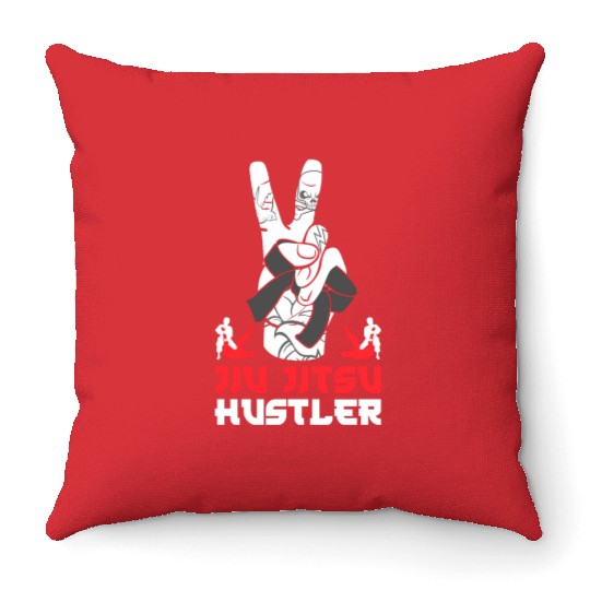 Brazilian Jiu Jitsu MMA Bjj Hugger Throw Pillows