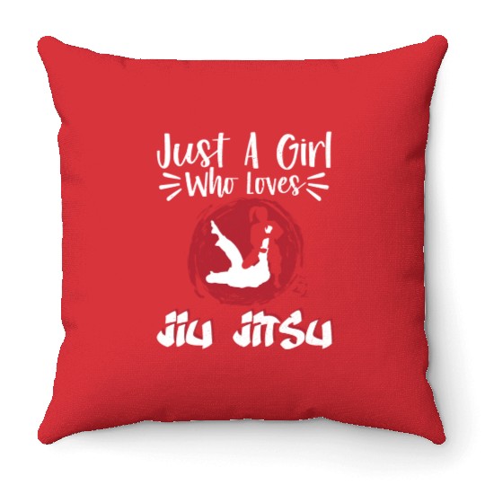 Brazilian Jiu Jitsu MMA Bjj Hugger Throw Pillows