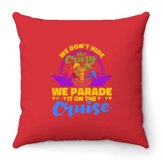 Mardi Gras Street Festival Mardi Gras Costume Mard Throw Pillows