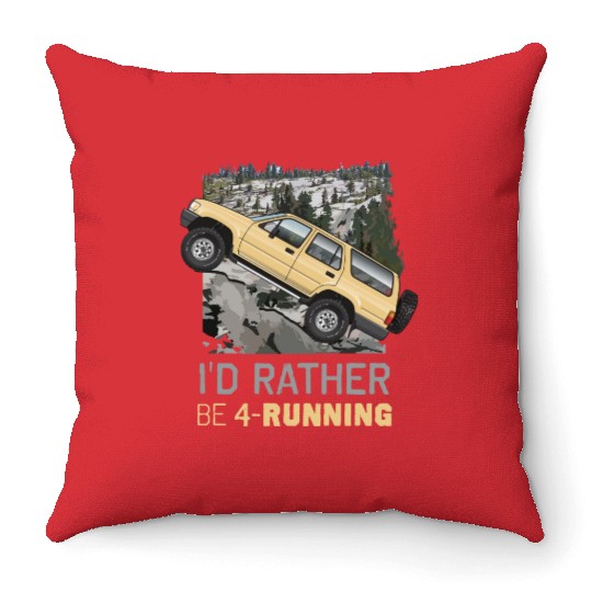 4 running Sandalwood Throw Pillows