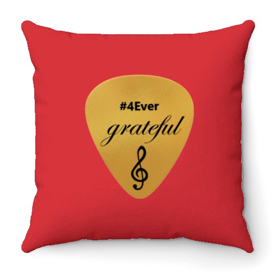 GRATEFUL GUITAR PIC Throw Pillows