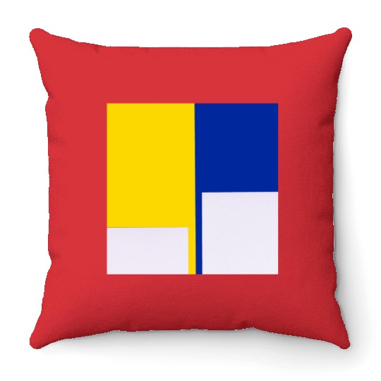 ukranian colors Throw Pillows