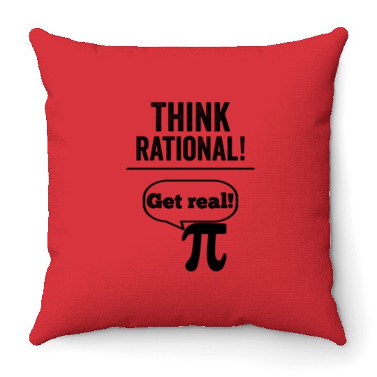 Think Rational Pi Day 2023 Math Geek Throw Pillows