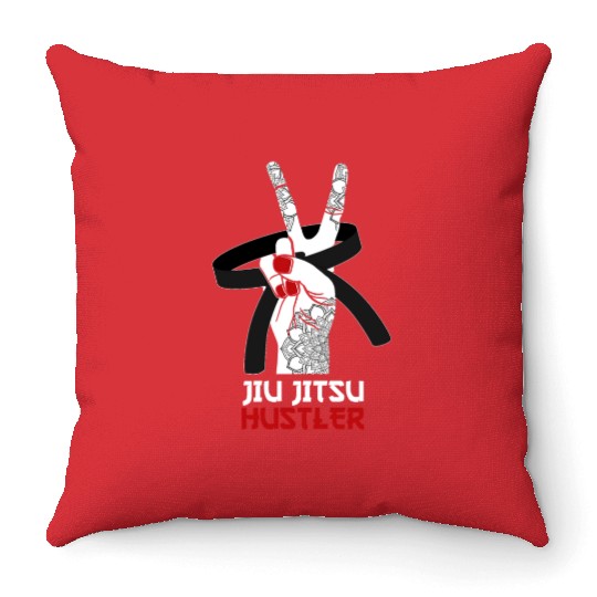 Brazilian Jiu Jitsu MMA Bjj Hugger Throw Pillows