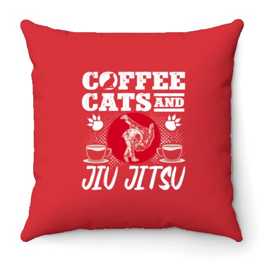 Brazilian Jiu Jitsu MMA Bjj Hugger Throw Pillows