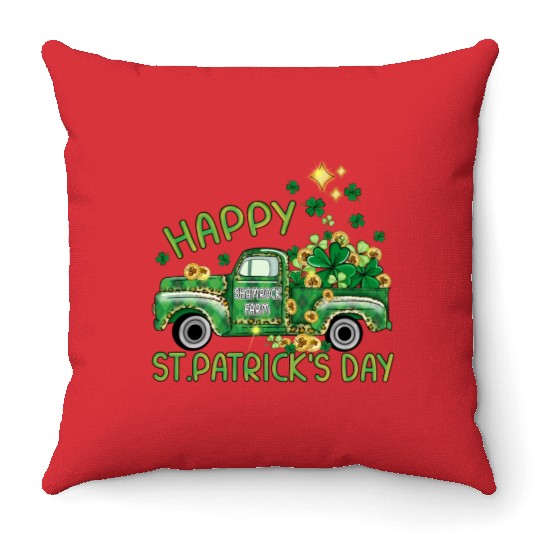 Happy Day Patricks Farm Throw Pillows
