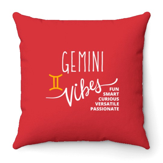 Gemini: Embrace Your Dual Nature with this Fun and Throw Pillows