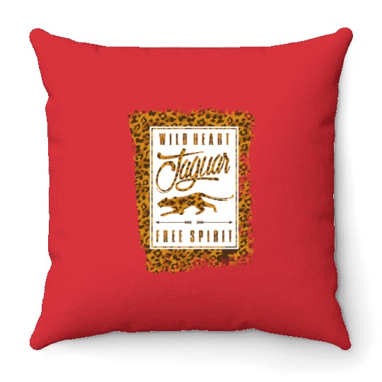 Jaguar Spirit Tribal Gift Idea Throw Pillows