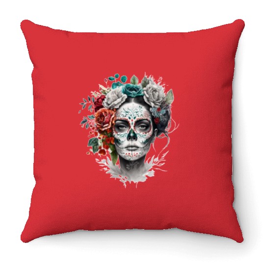 Frida Mexican frida kahlo woman painter art Throw Pillows