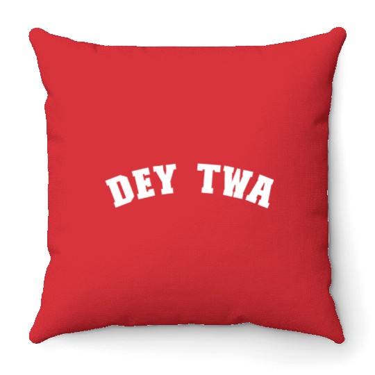 Dey Twa Detroit Michigan Pride From Detroit Giftde Throw Pillows