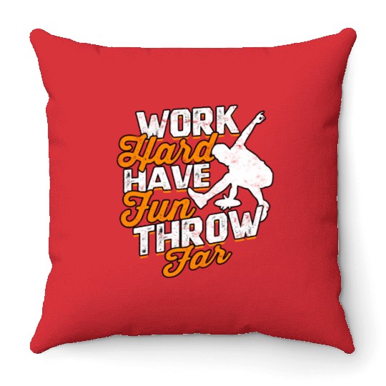 Ultimate Frisbee Importanter Disc Golf Ultimate Throw Pillows