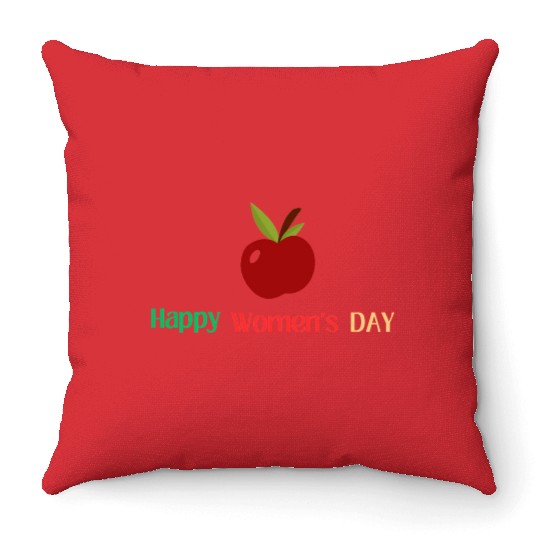 Embrace Equity Happy Women's Day Throw Pillows