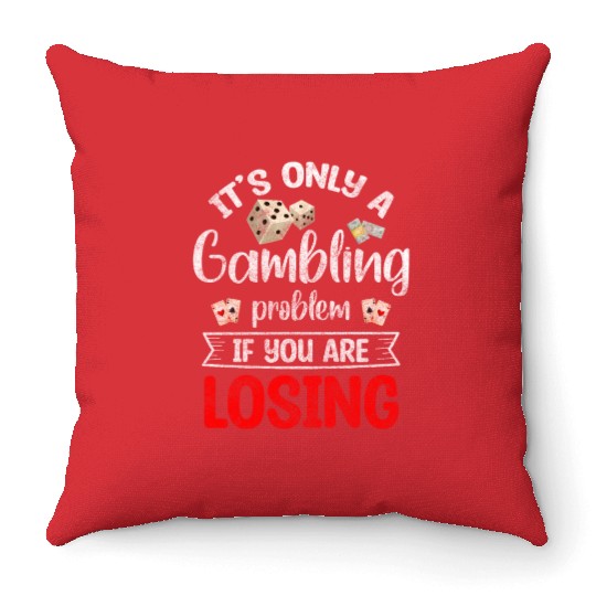Cards Blackjack Spades Throw Pillows