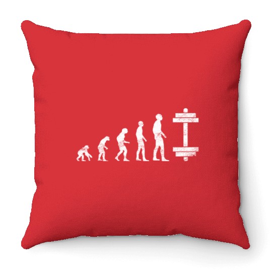 workout gym Throw Pillows