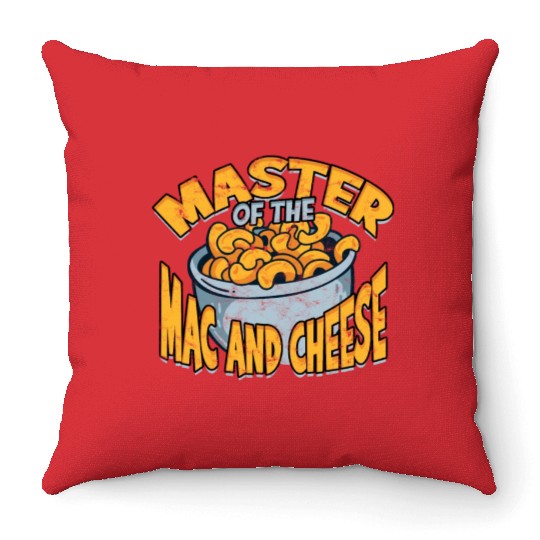Mac N' Cheese Taster Pasta Food Macaroni Throw Pillows