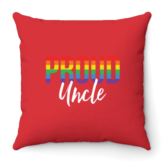 Proud Uncle Throw Pillows