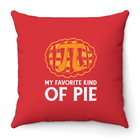 Pi Day Pie Math Number Pi Symbol Food Throw Pillows