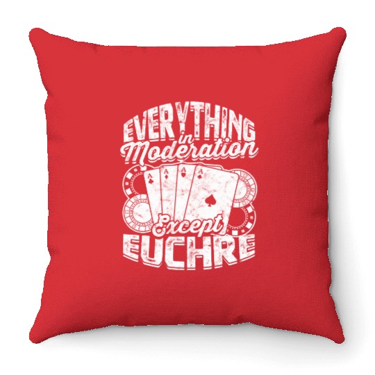 Card Game Games Playing Card Poker Euchre Throw Pillows