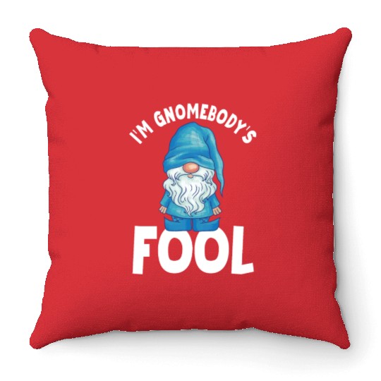 Funny Gnome Quote Gardening Gnomes Throw Pillows