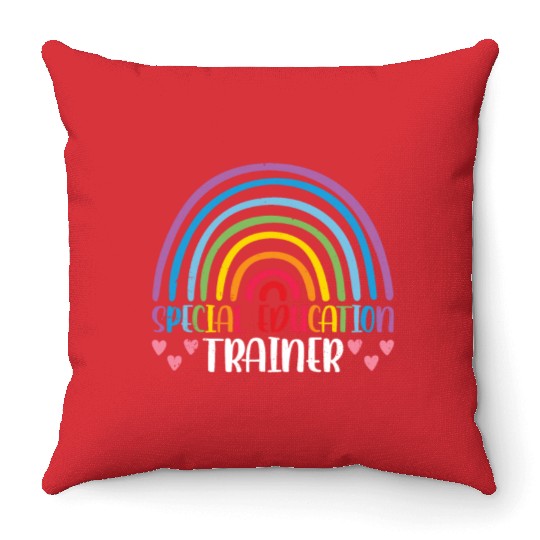 Special Education Trainer Teacher Awareness Sped Throw Pillows