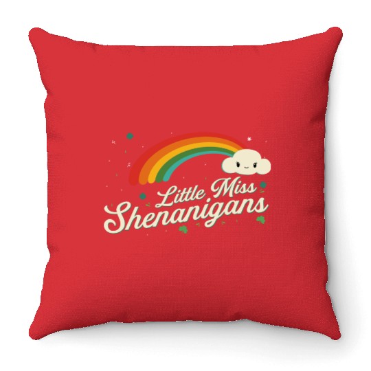 Little Miss Shenanigans for women and girls St Throw Pillows
