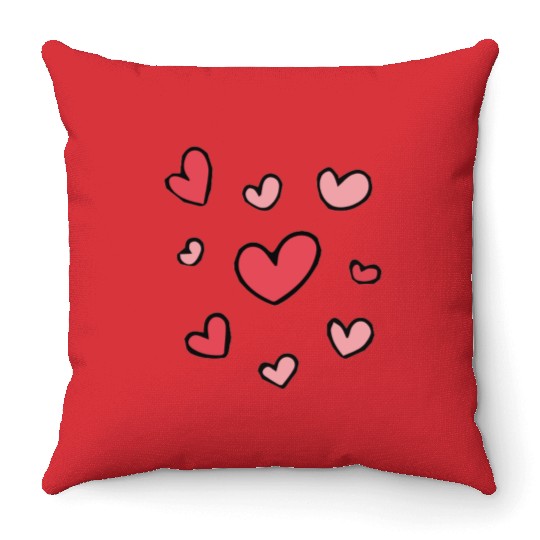 Love, girlfriend, boyfriend Throw Pillows