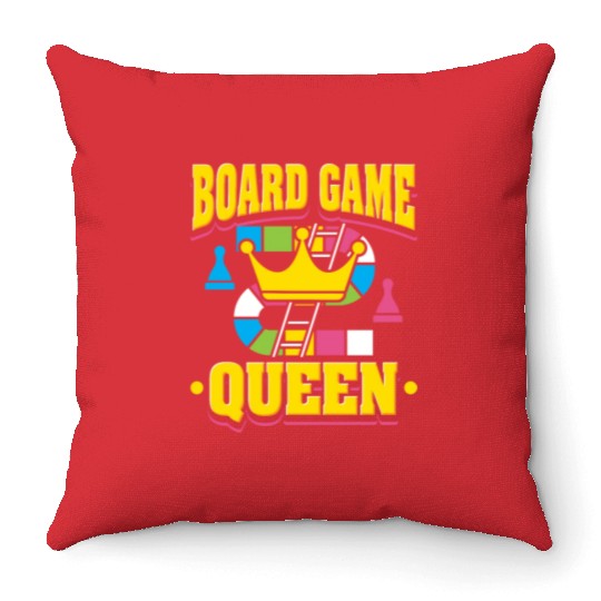 Board Game Queen Throw Pillows