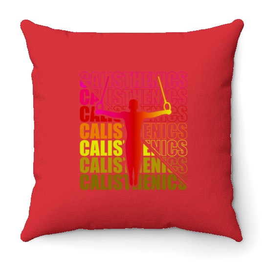 Calisthenics Street Workout Gymnastics Fitness Throw Pillows
