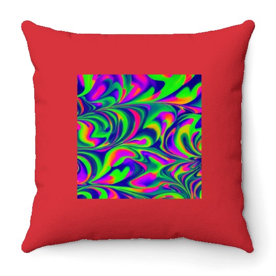 Colorful patterns rainbow pattern creative Throw Pillows