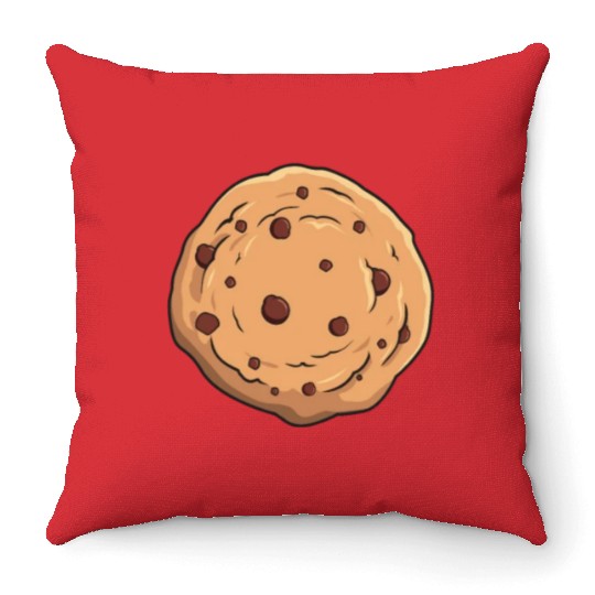 Cookie Chocolate Chips Throw Pillows