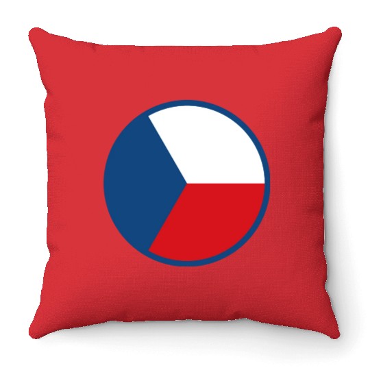 Czech Air Force Current Emblem Throw Pillows