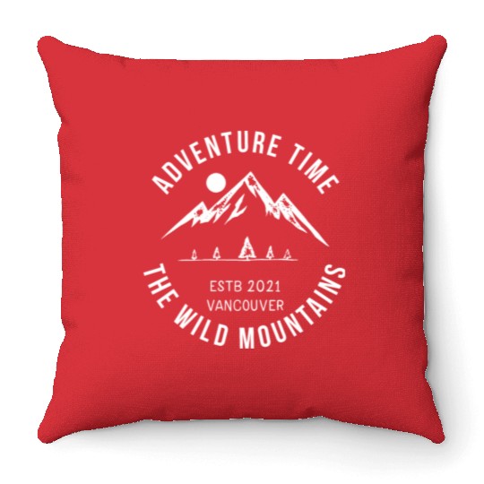 ADVENTURE TIME THE WILD MOUNTAINS Throw Pillows
