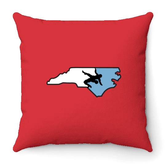 North Carolina Wrestling Throw Pillows