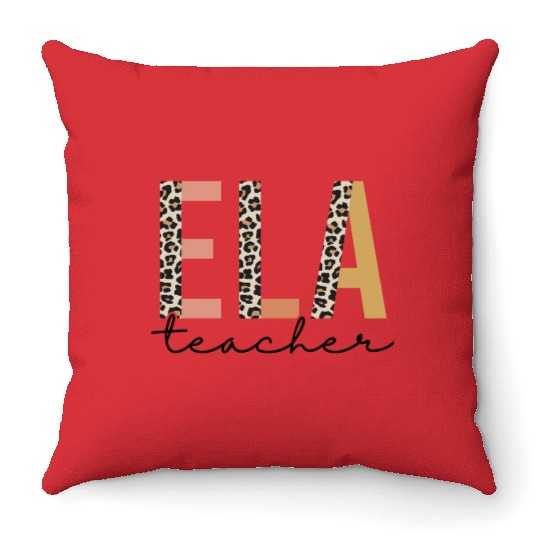 English Language Arts ELA Teacher Appreciation Throw Pillows