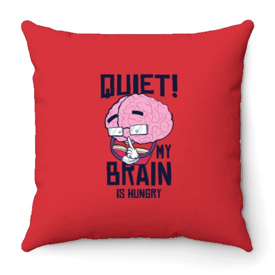 Book Lover Brain Reading Books Literature Throw Pillows