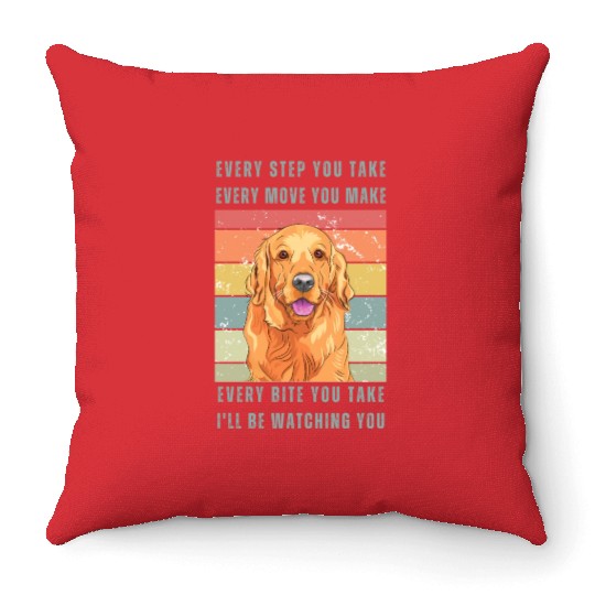 Every Bite You Take - Labrador Throw Pillows