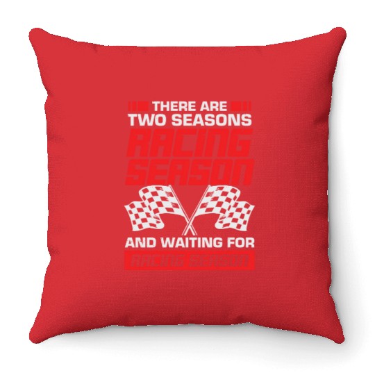 Racing Season Race Car Driver Mechanic Gift Throw Pillows