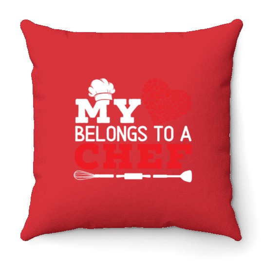 Culinary Gangster Pastry Chef Cooking Culinary Throw Pillows