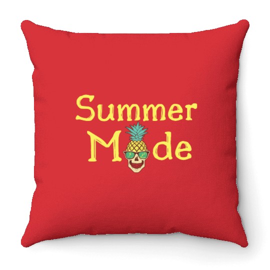 Summer Mode - fruits in season in summer Throw Pillows