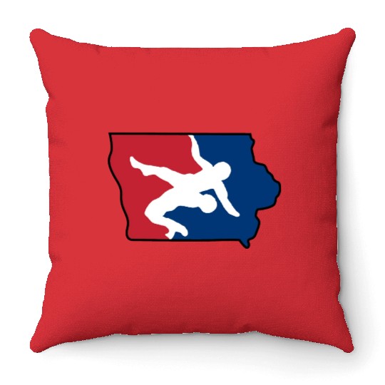 Iowa Wrestling Throw Pillows