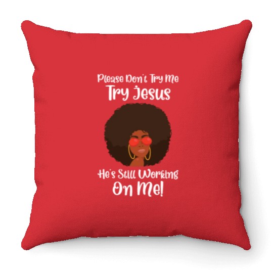 Afro Black Girl Pride Afro Girl Afrocentric Melani Throw Pillows