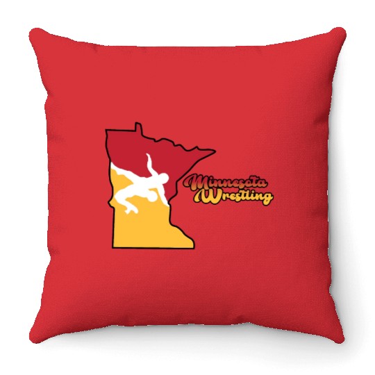 Minnesota Wrestling Throw Pillows