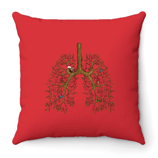 Mother Nature Breath Of Life Nature s Lungs T Shi Throw Pillows
